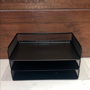 🔥‼️3 Black Metal Desk Organizer‼️🔥